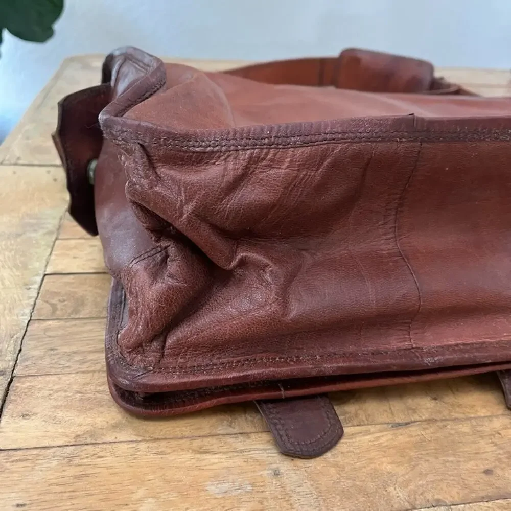 Brown Leather Messenger Bag 18